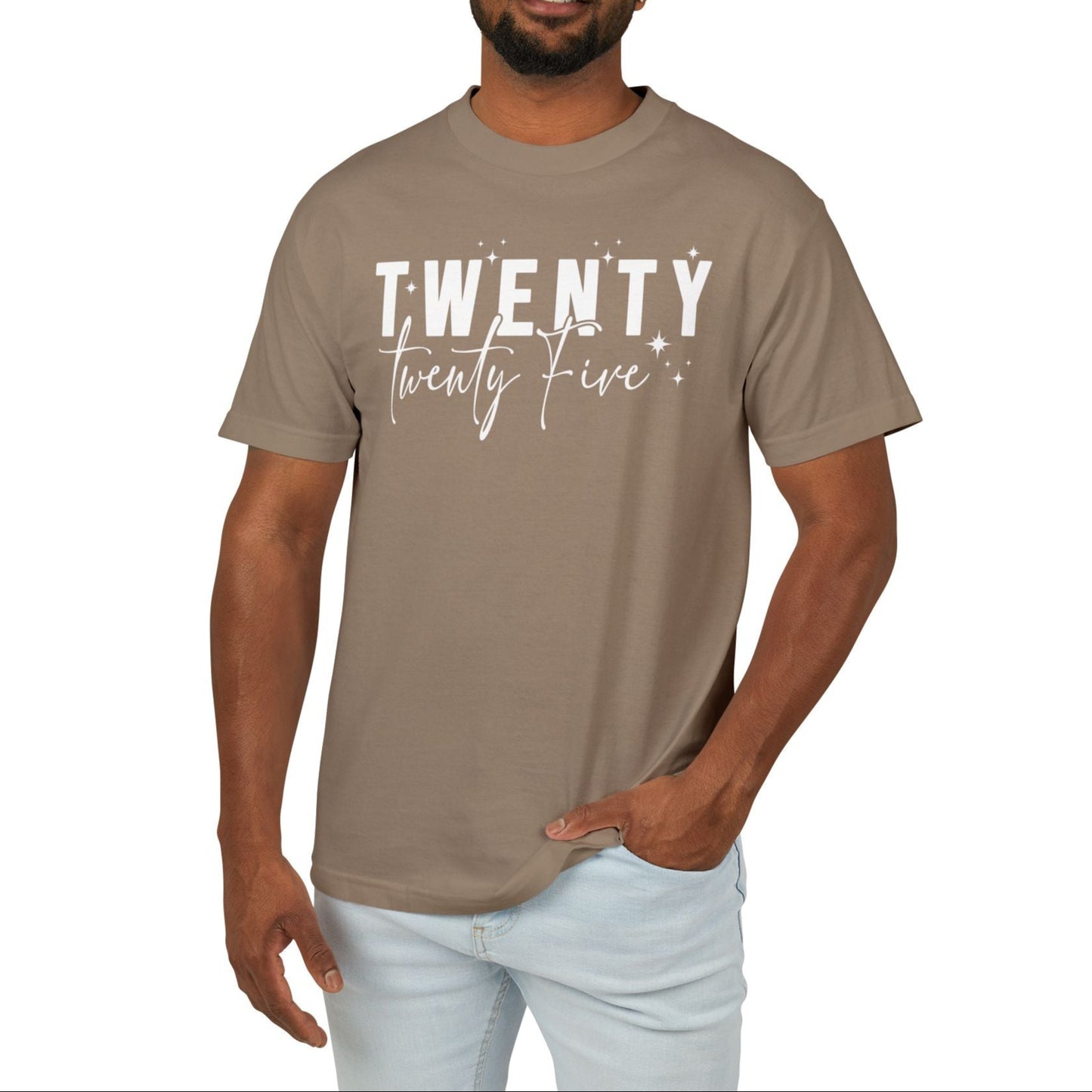 Twenty Twenty-Five - Unisex Garment-Dyed Heavyweight New Year's 2025 Cotton Tee