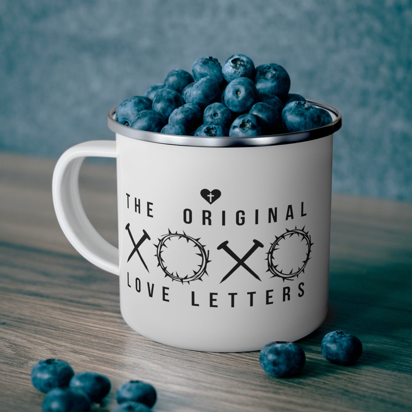 XOXO The Original Love Letters - Christian Enamel 12oz Camping Mug
