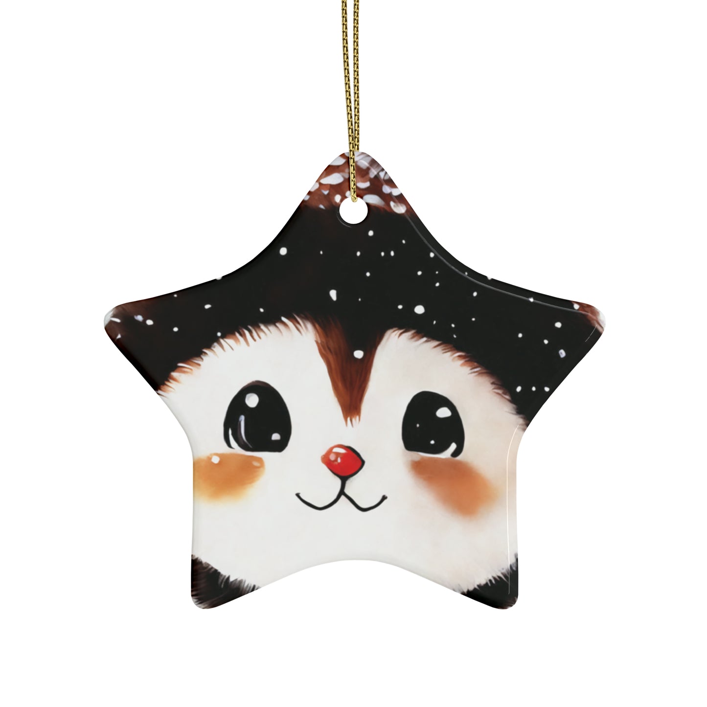 Woodland Creature | Ceramic Christmas Ornaments (1pcs, 5pcs, 10pcs, 20pcs) - 7