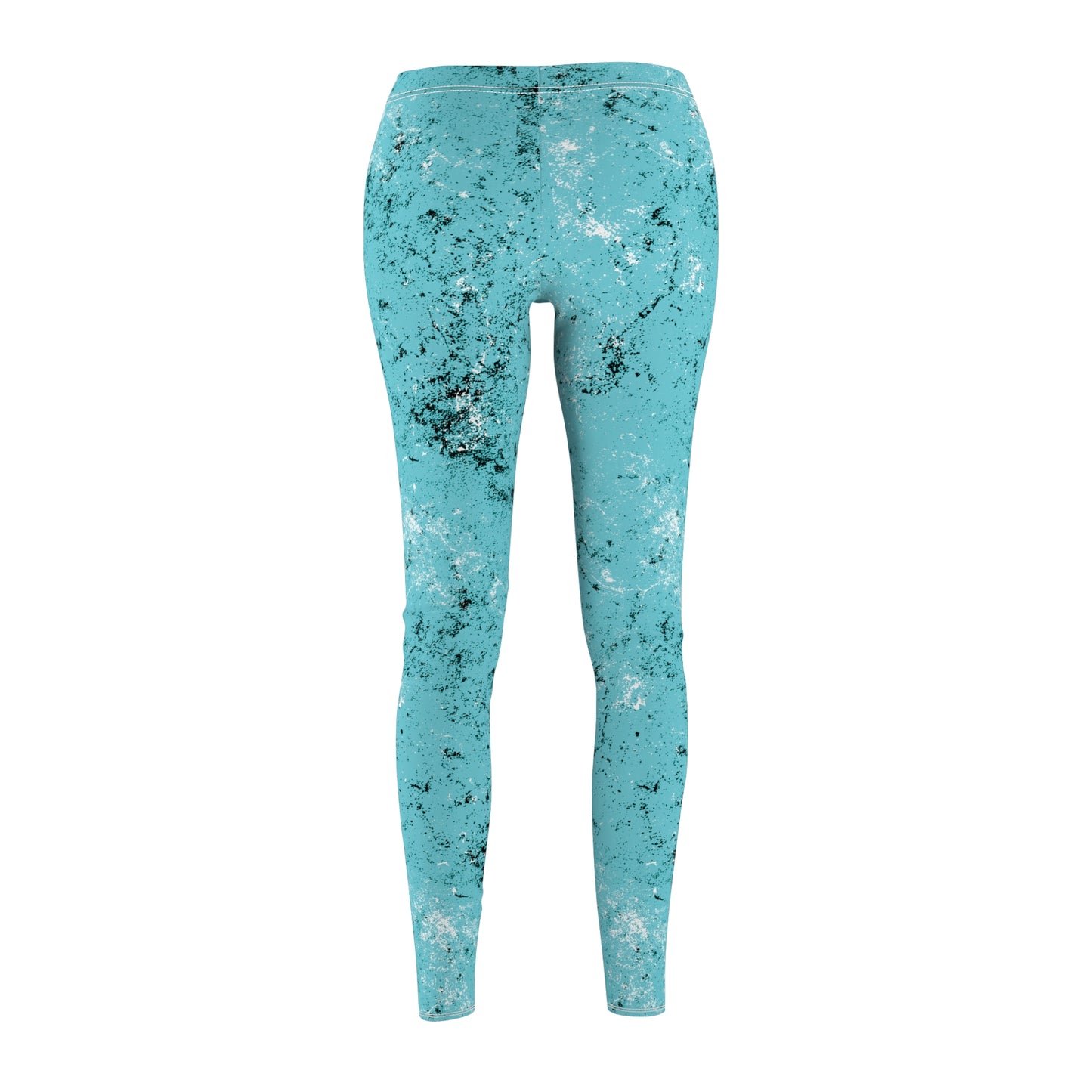 Grunge Collection - LIGHT CYAN - Women's Cut & Sew Casual Leggings