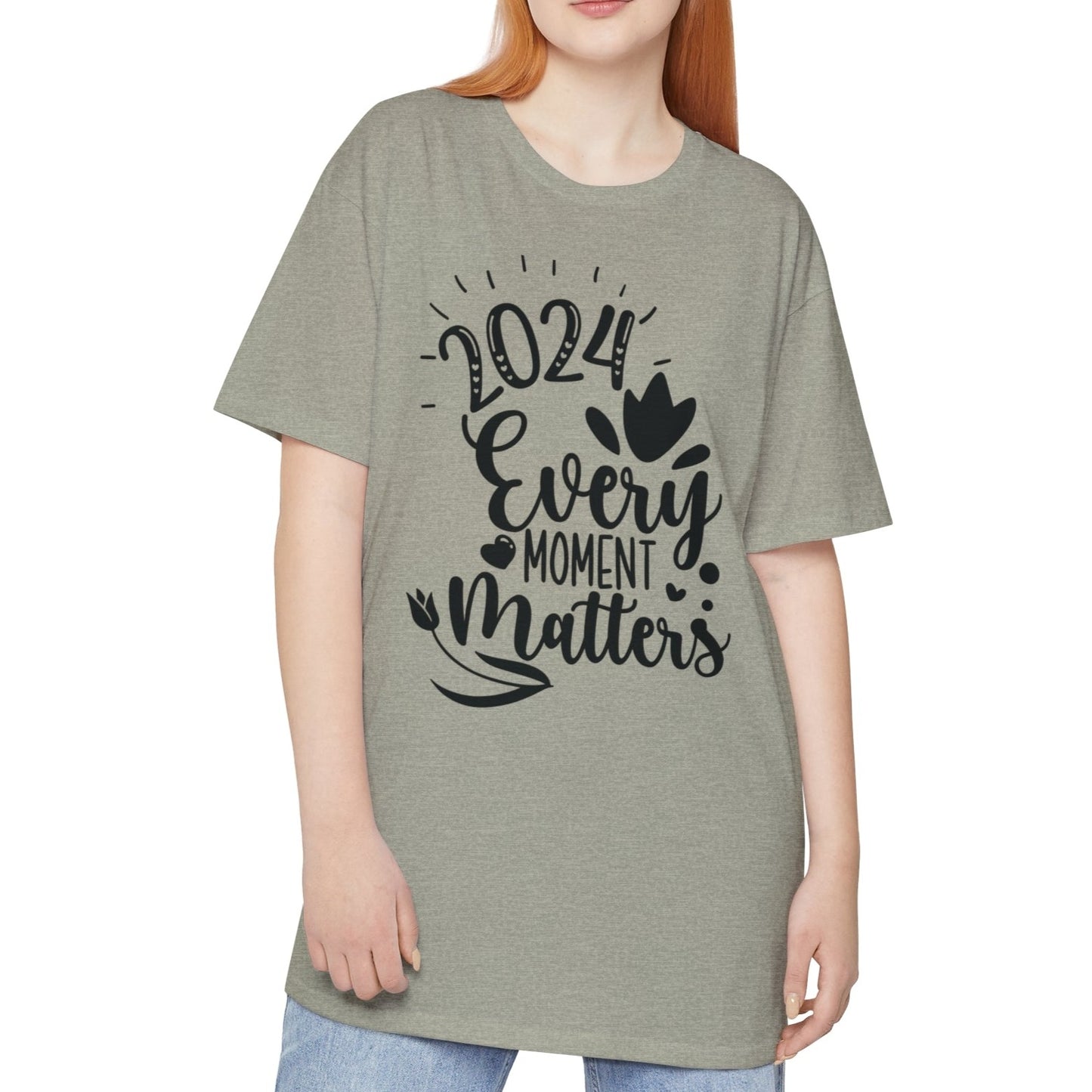 In 2024, Every Moment Matters -  Unisex Long Body Urban Street Tee - New Years T-shirt