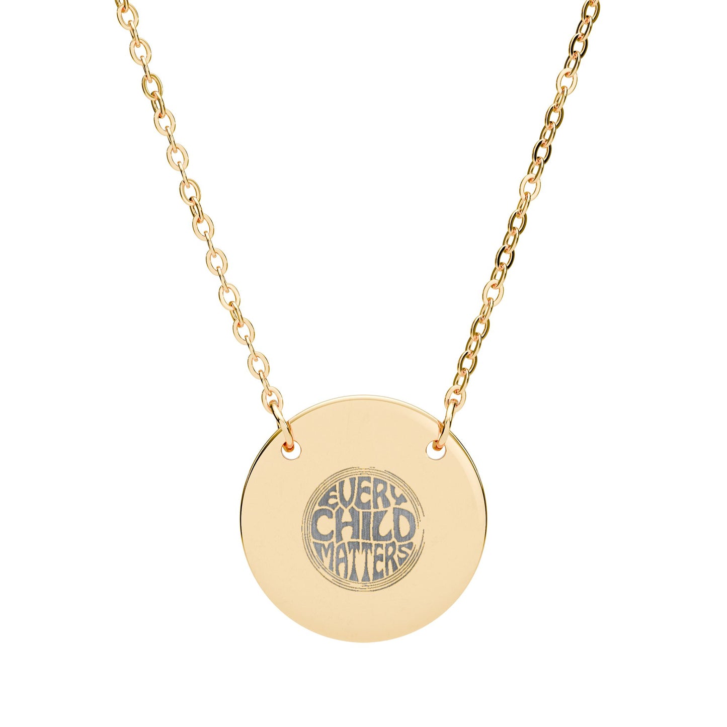 Personalized & Engraved Circle Necklace
