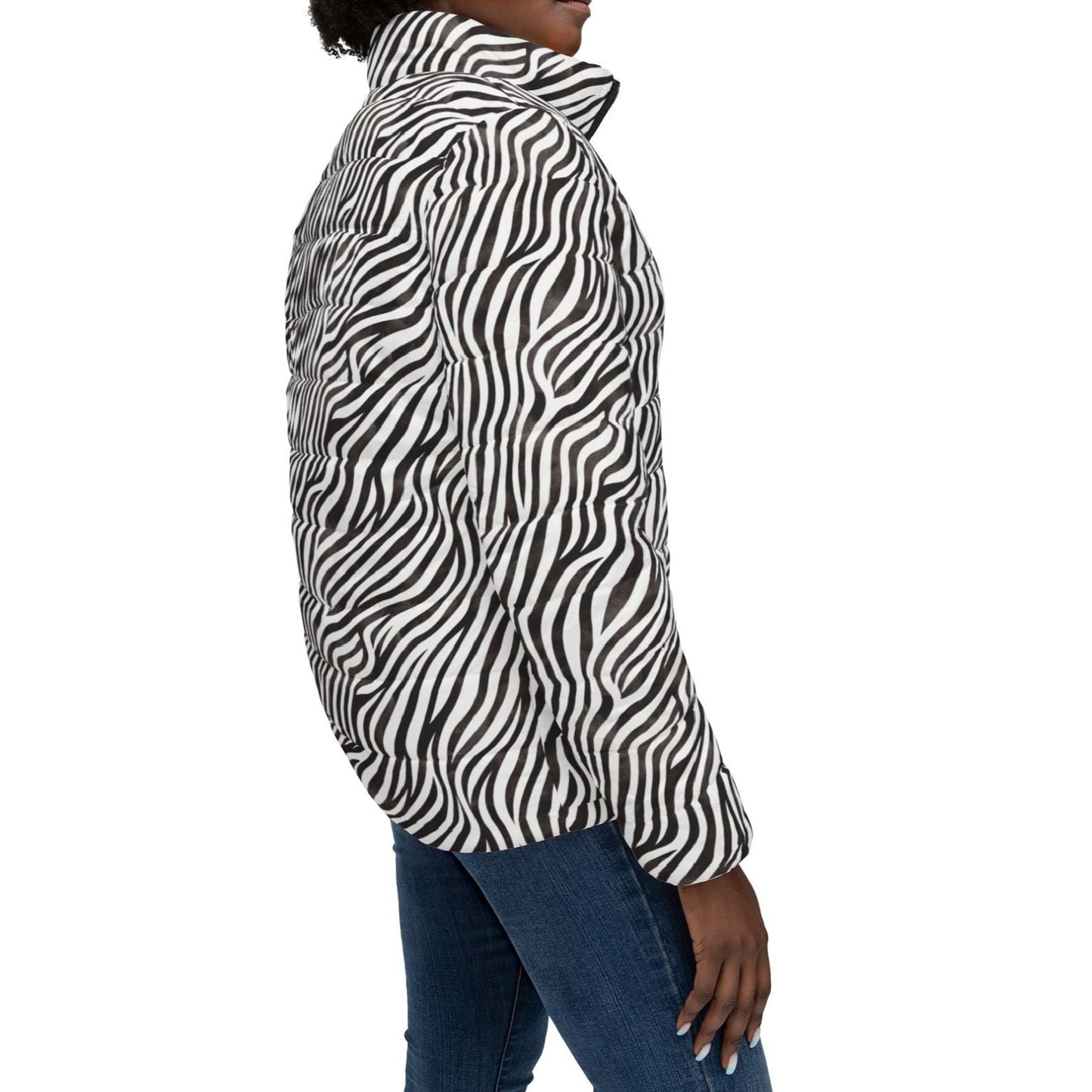 Zebra Print - Women’s Puffer Jacket