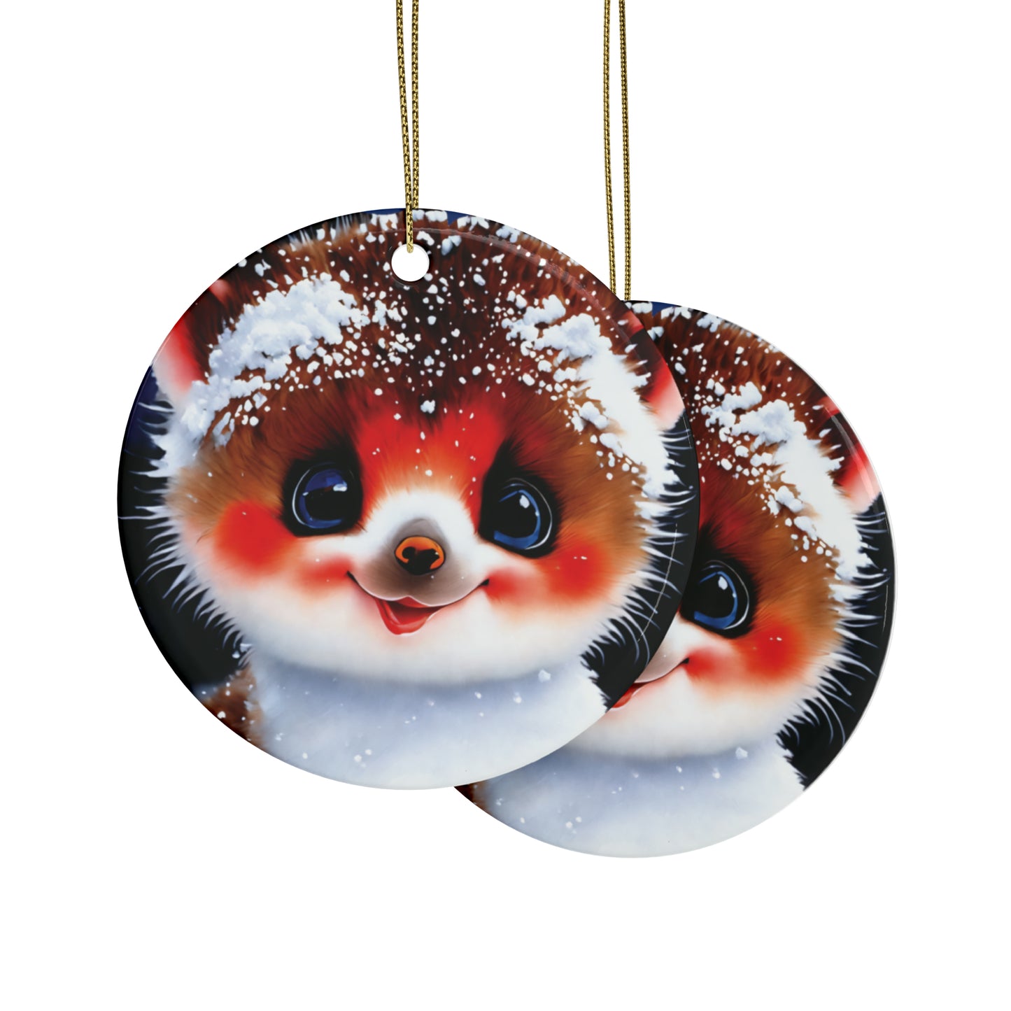 Woodland Creature | Ceramic Christmas Ornaments (1pcs, 5pcs, 10pcs, 20pcs) - 8