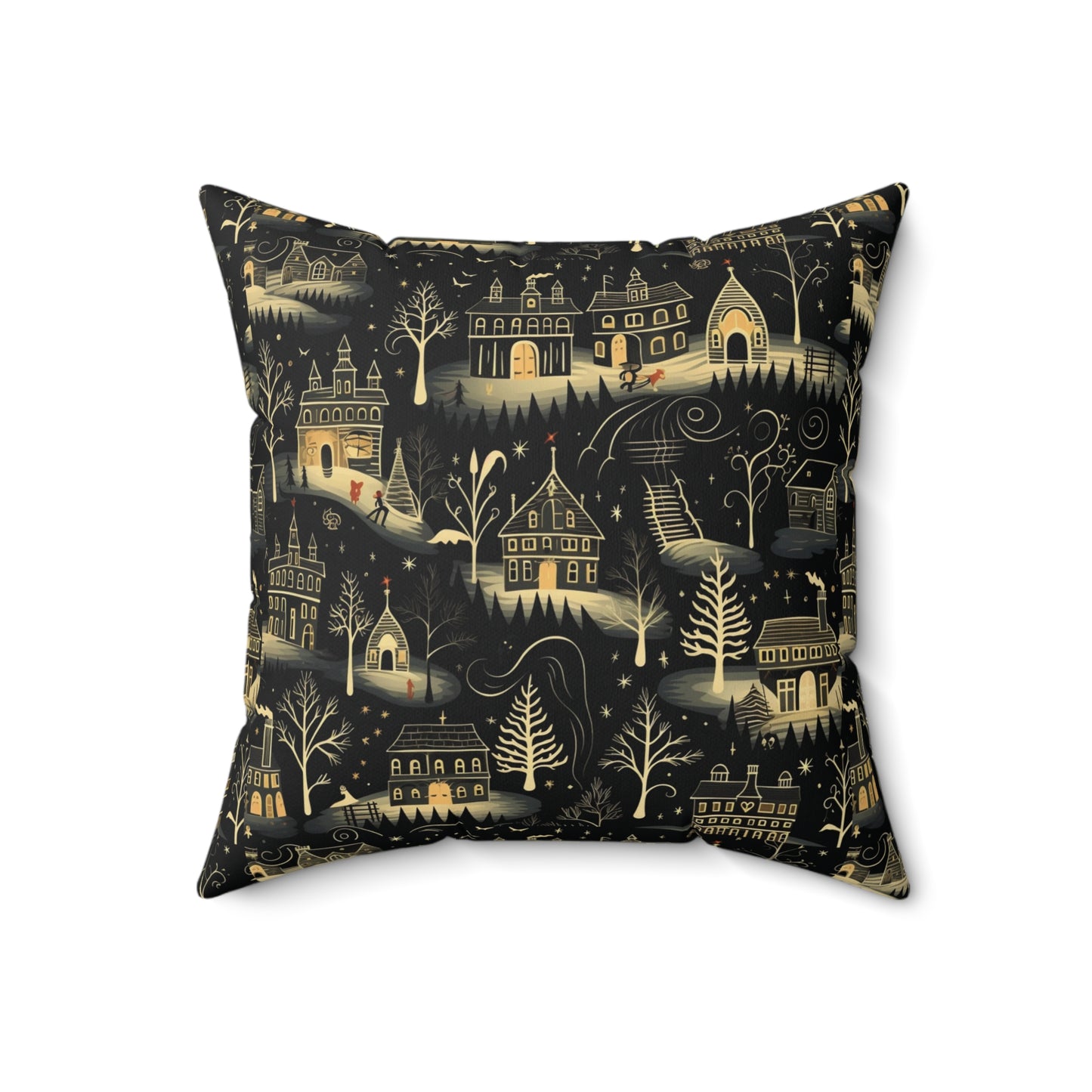 Haunting Winter Scene | Spun Polyester Cushion & Case - Available in 4 Sizes