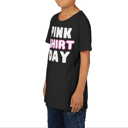 Pink Shirt Day - Youth Lightweight Short Sleeve Tee – Soft, Stylish, and Durable