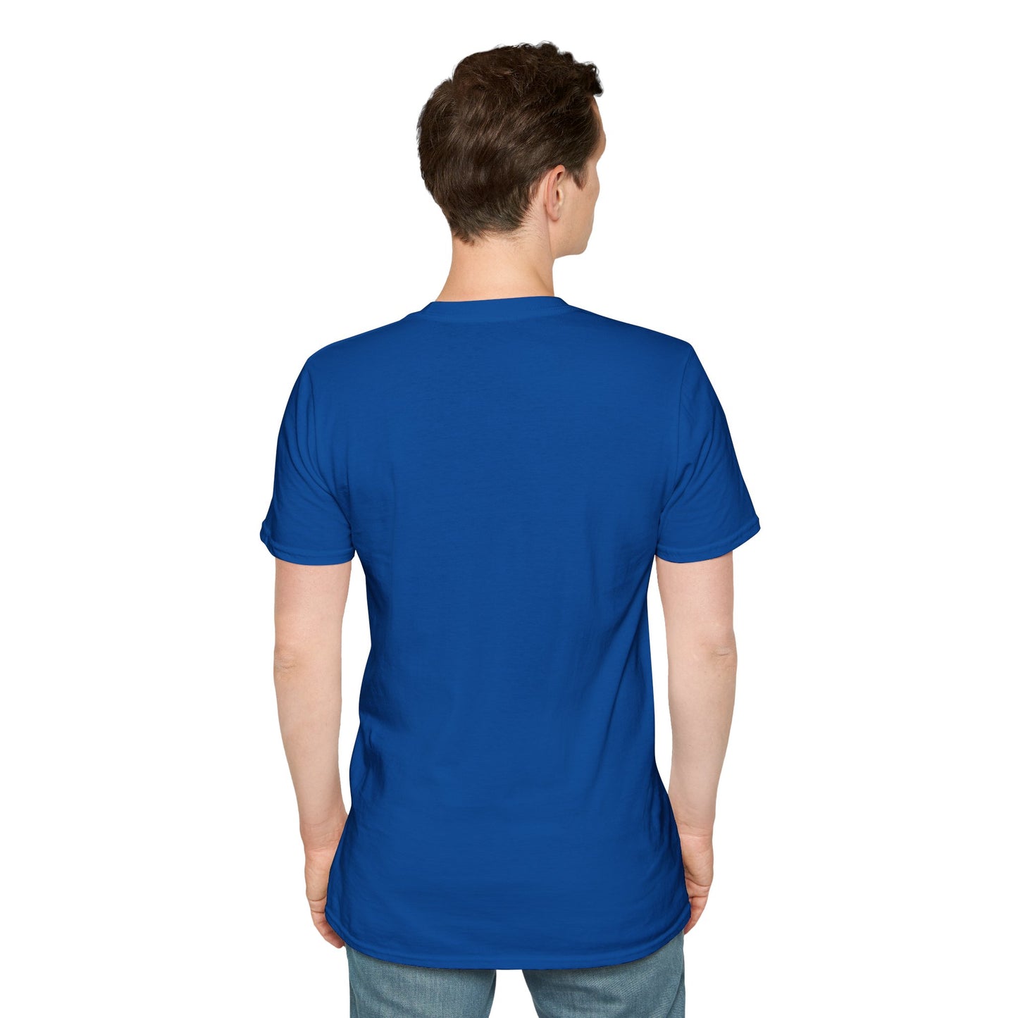 Peeking Kitten | Unisex Softstyle T-Shirt - Trans Flag Macaroons