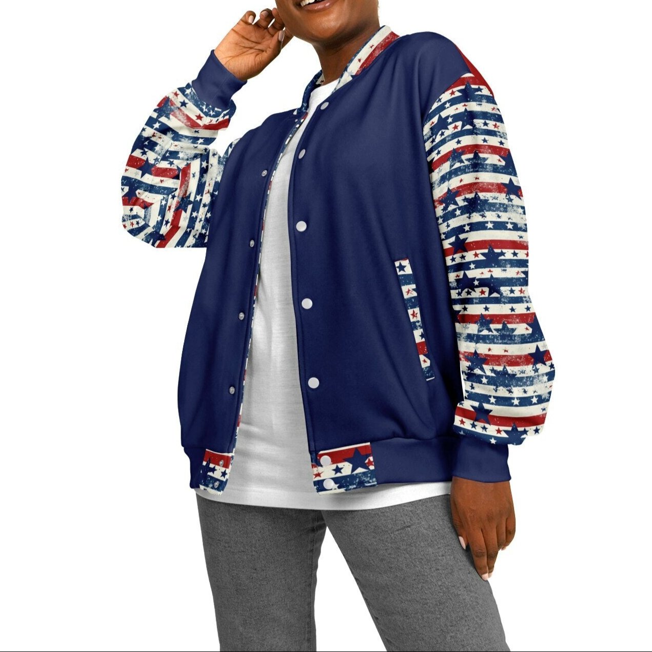 Retro US-EH - Premium Heavyweight Baseball Jacket – Unique Design, Comfort & Style