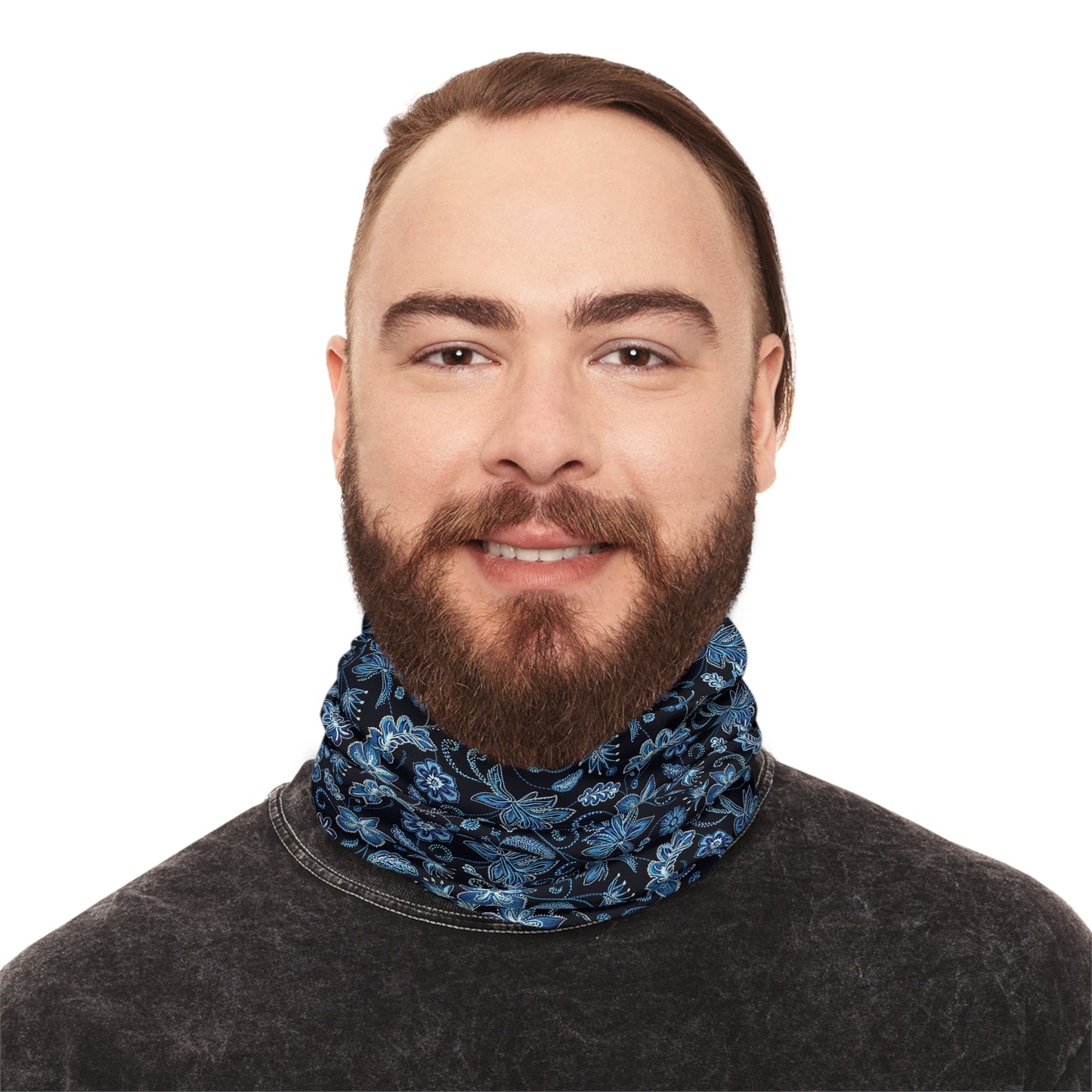 Western Embroidery-Inspired Floral Neck Gaiter – Stylish Warmth for Every Season