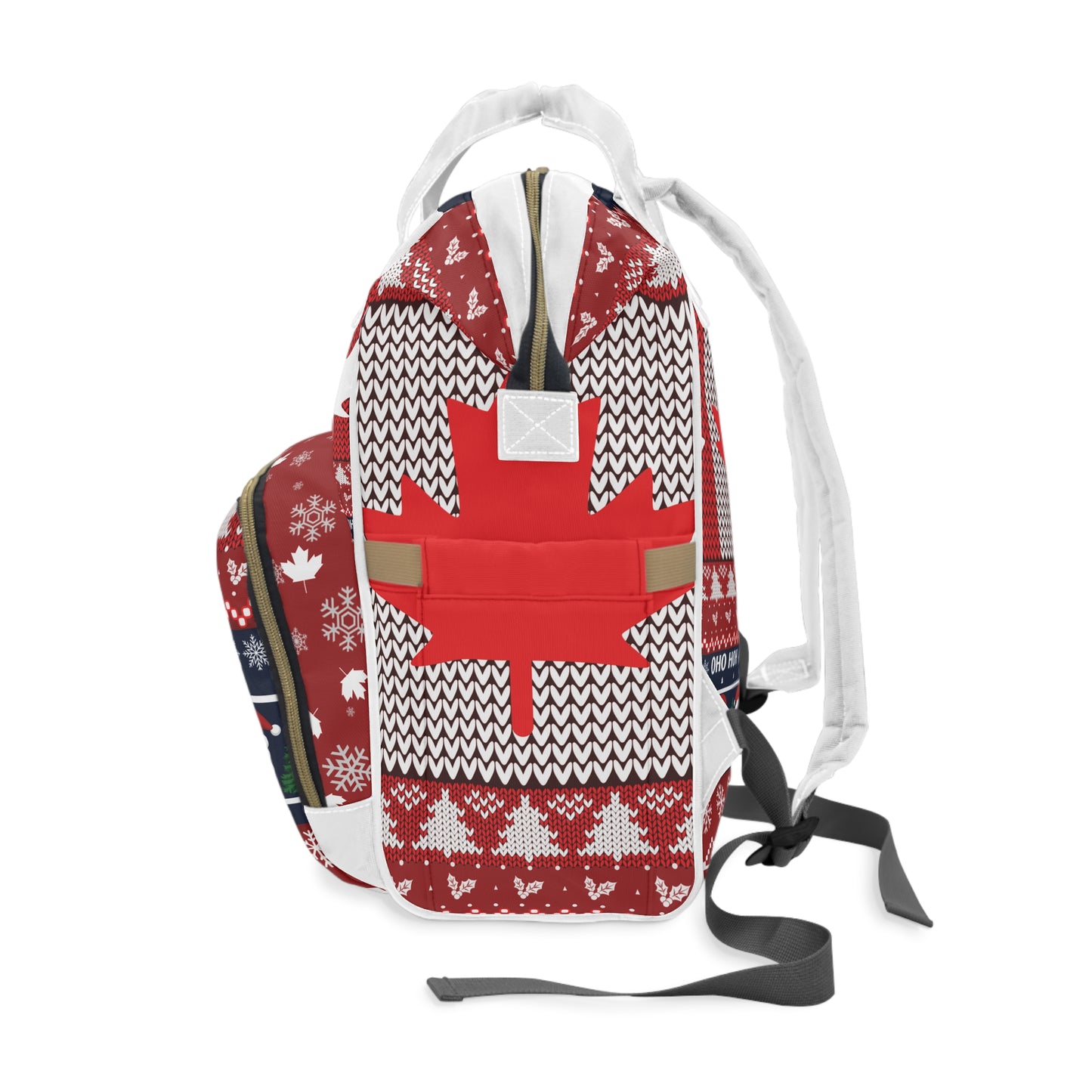 Canadian Winter Multifunctional Diaper Backpack - Ugly Sweater Bag