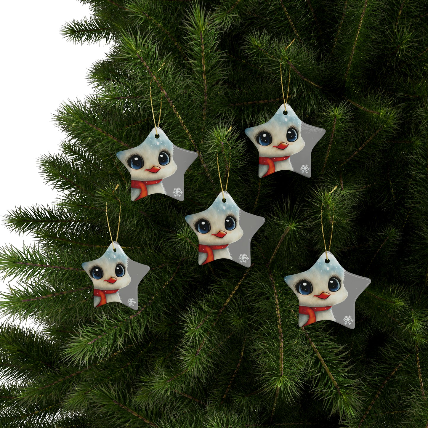 Woodland Creatures | Ceramic Christmas Ornaments (1pcs, 5pcs, 10pcs, 20pcs) - 10