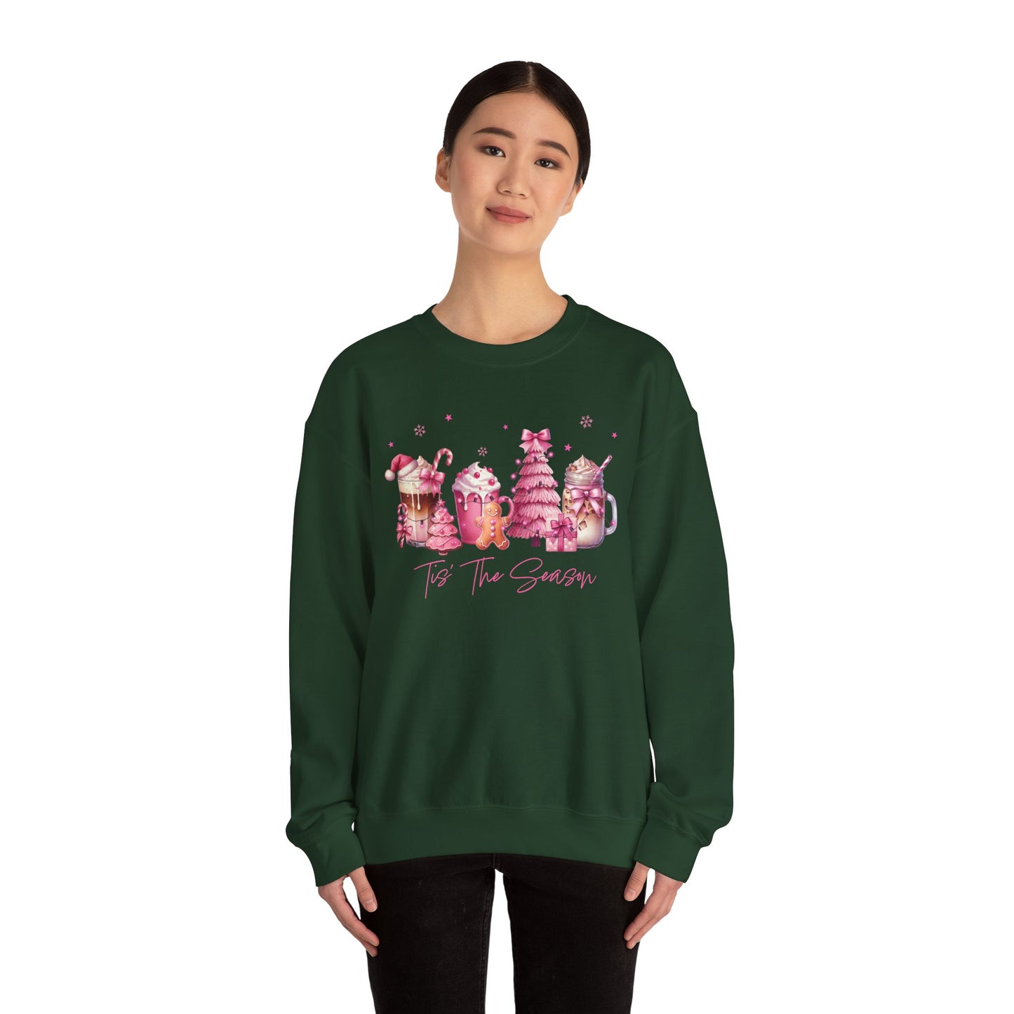 Tis The Season | Unisex Popular Heavy Blend™ Sweatshirt - Pink Christmas
