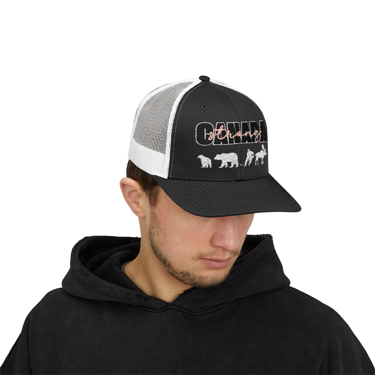 Canada Strong | Snapback Trucker Cap - White