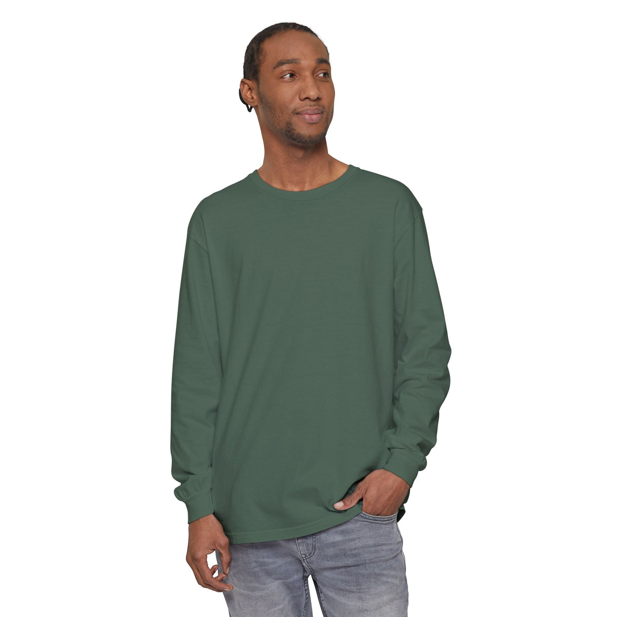 ADHD SQUAD | Unisex Garment-Dyed Long Sleeve Tee - Chaotic Thoughts That Are Constantly Fading Away