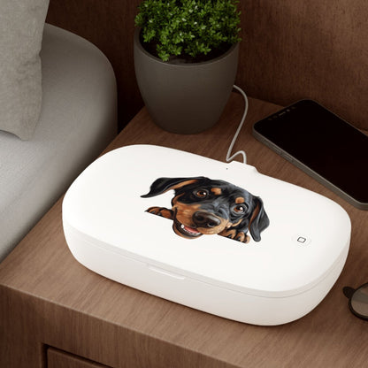 Dachshund - UV Phone Sanitizer and Wireless Charging Pad