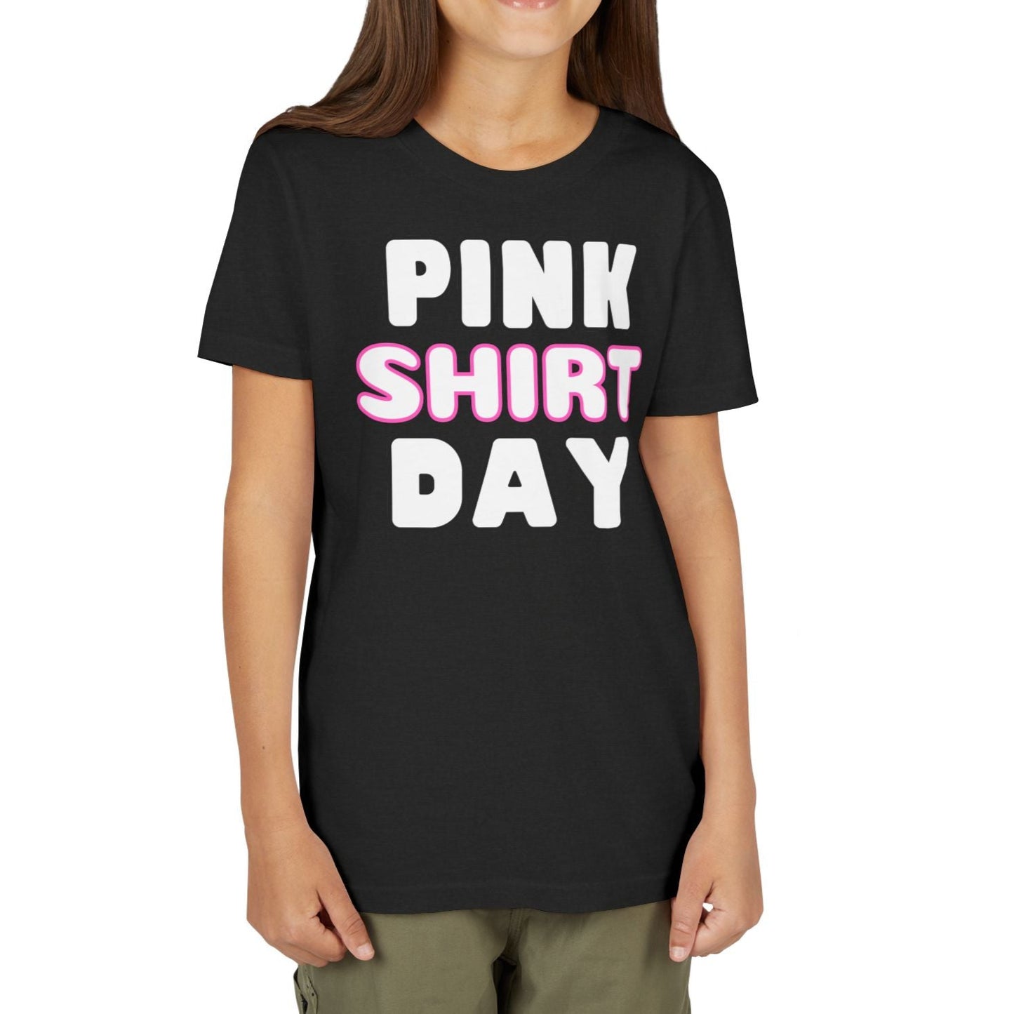 Pink Shirt Day - Youth Lightweight Short Sleeve Tee – Soft, Stylish, and Durable