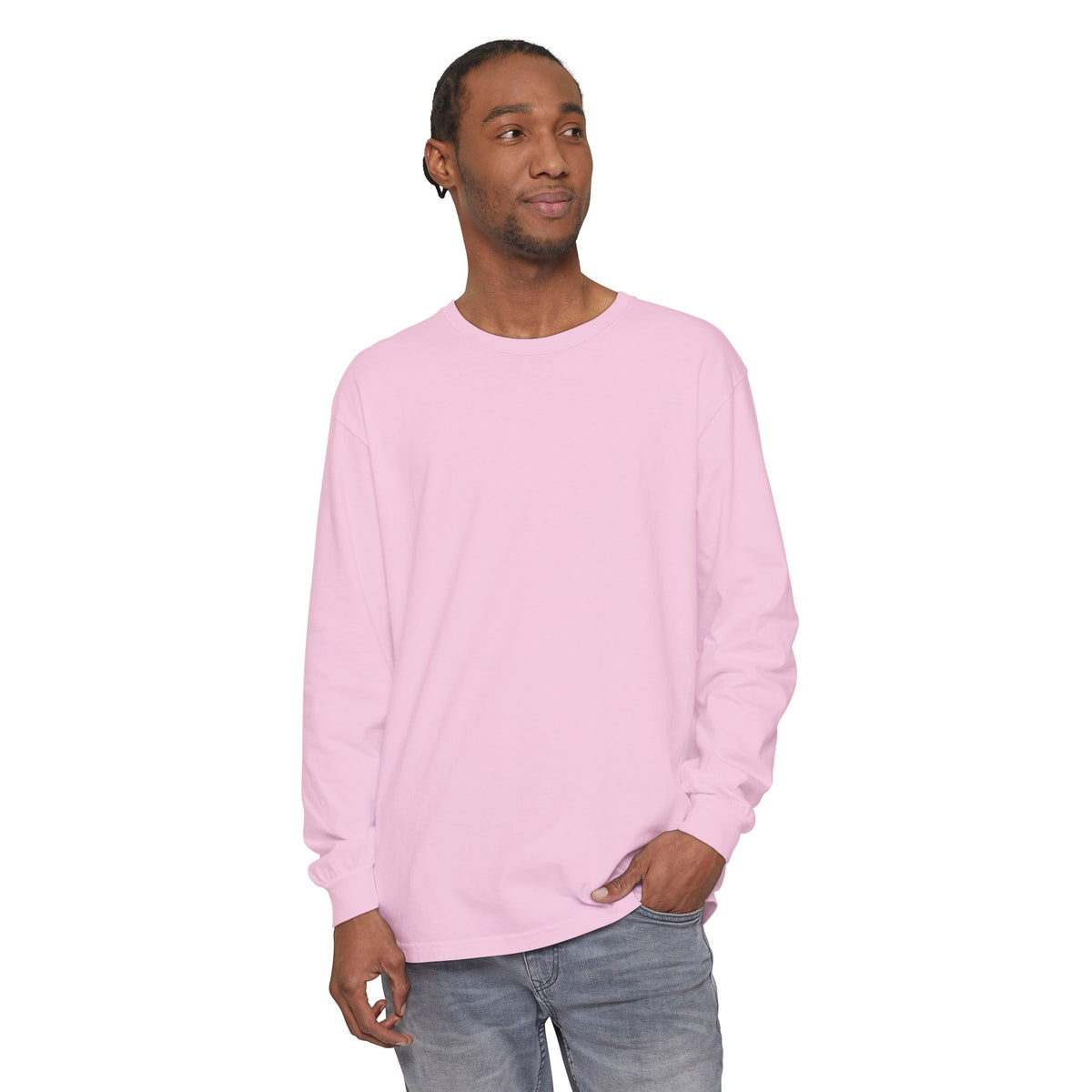 ADHD SQUAD | Unisex Garment-Dyed Long Sleeve Tee - Chaotic Thoughts That Are Constantly Fading Away
