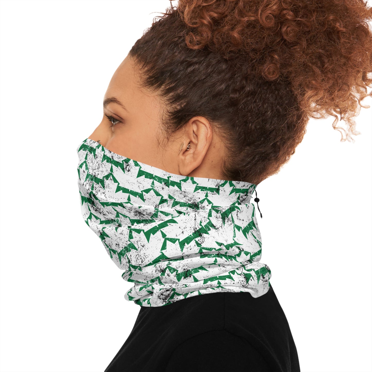 Grunge Maple Leaf Neck Gaiter – Canadian Style for Every Season