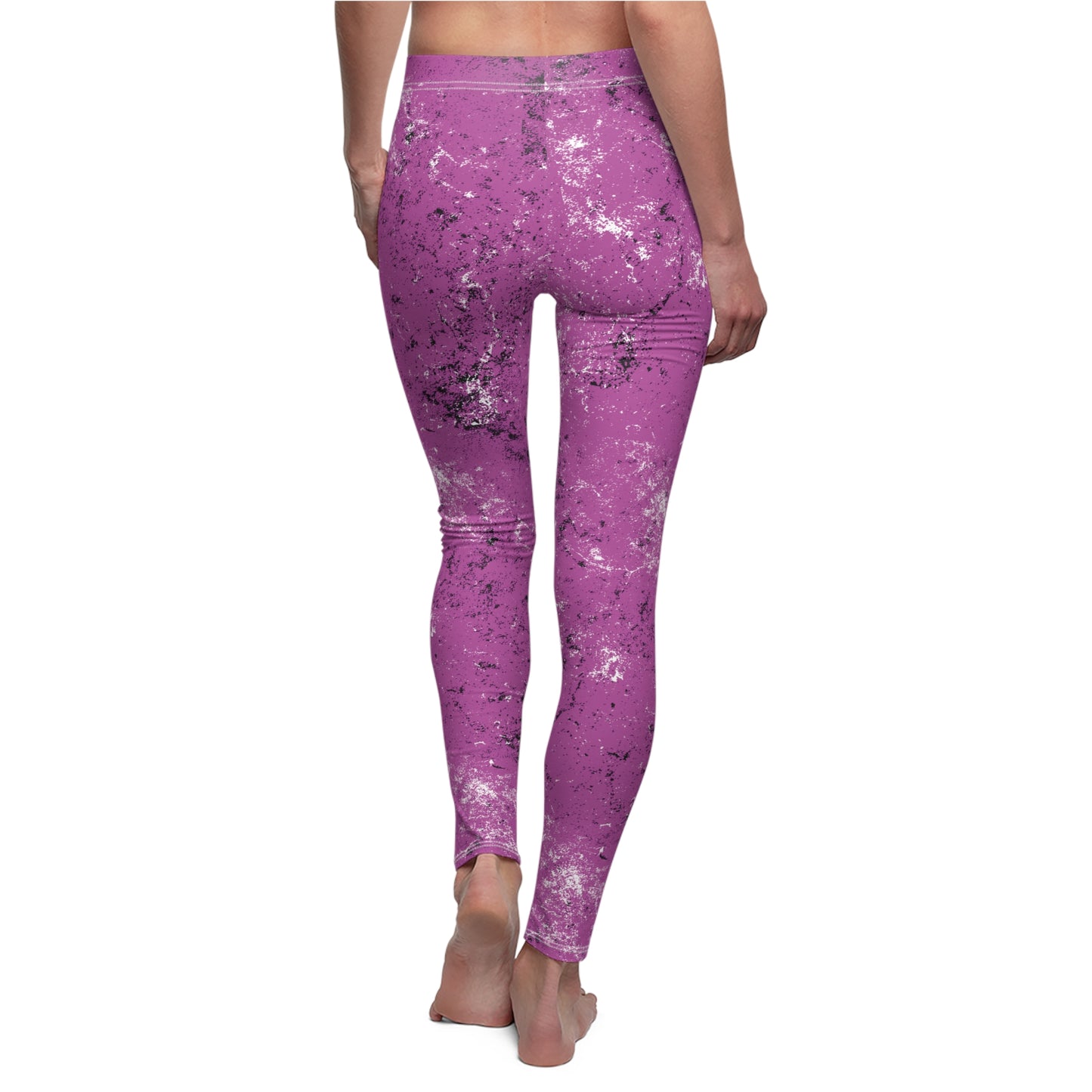 Grunge Collection - MAGENTA - Women's Cut & Sew Casual Leggings