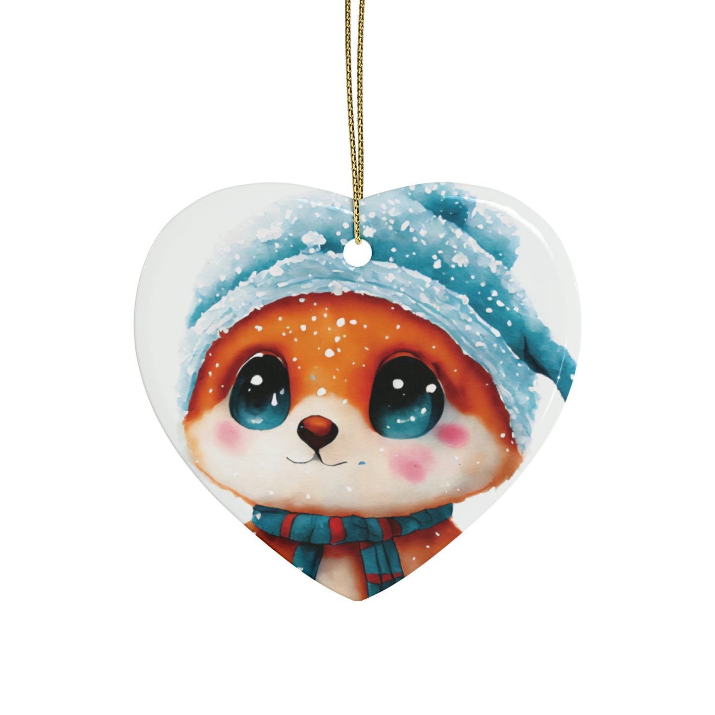 Woodland Creature | Ceramic Christmas Ornaments (1pcs, 5pcs, 10pcs, 20pcs) - 4