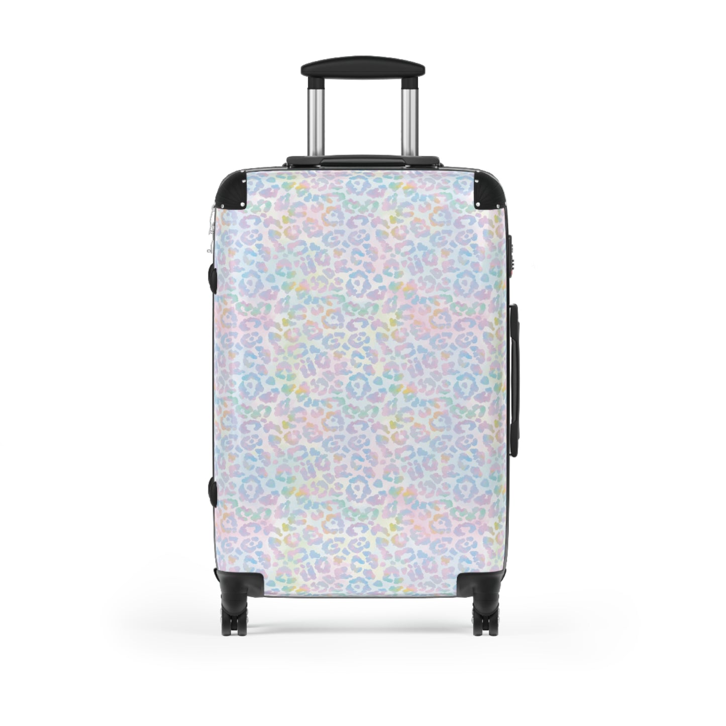 Pink Tie-Dye Leopard Print Suitcases Available in 3 Sizes (Small, Medium, & Large)