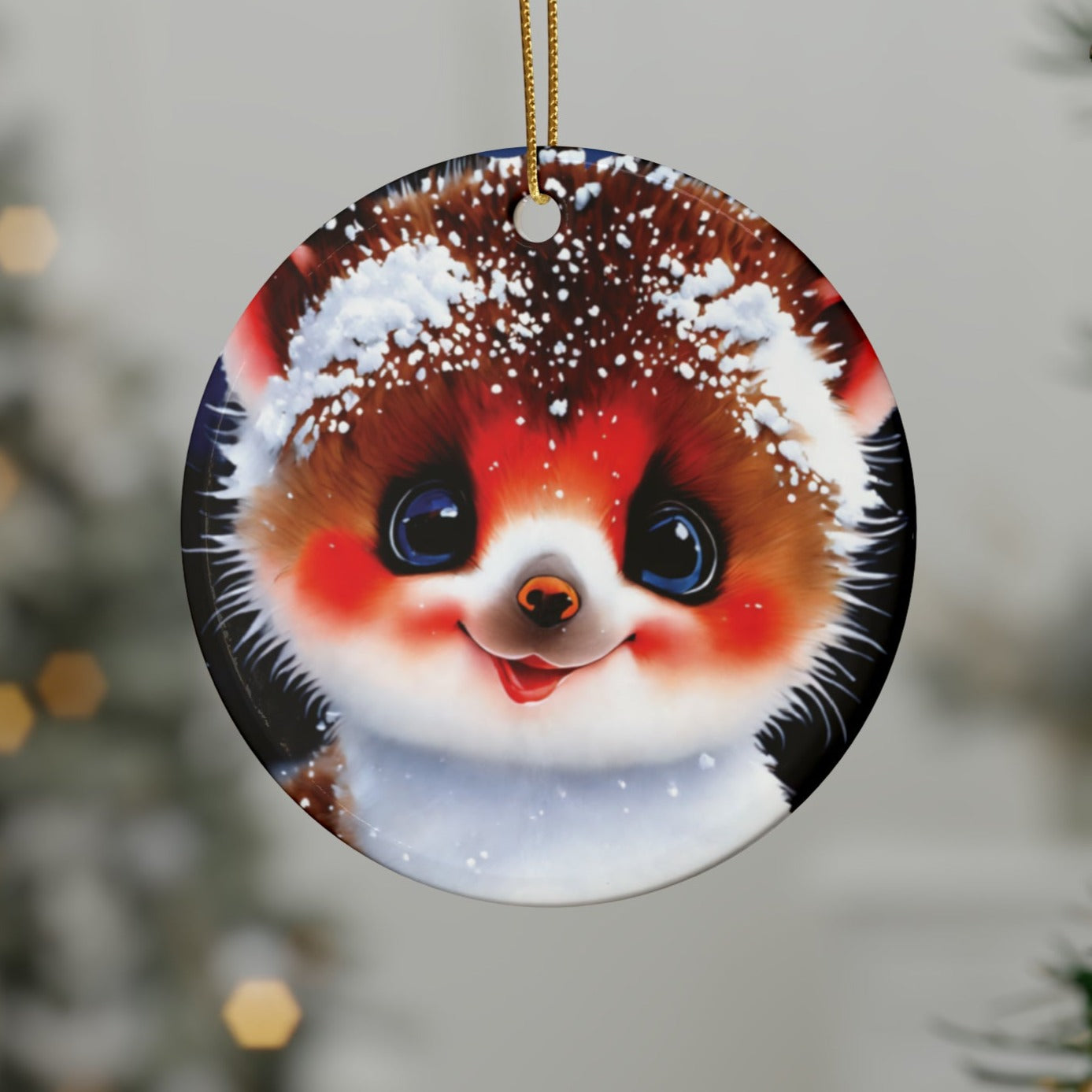 Woodland Creature | Ceramic Christmas Ornaments (1pcs, 5pcs, 10pcs, 20pcs) - 8