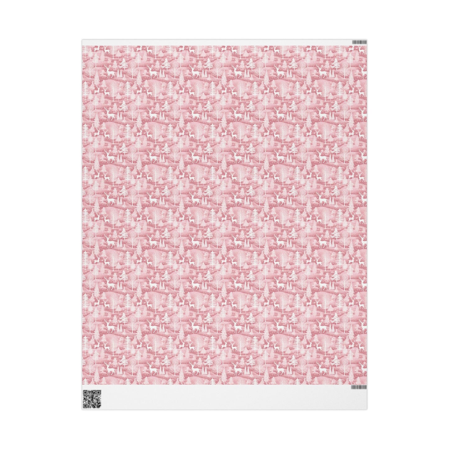 Pink Christmas Reindeer - Custom Wrapping Paper