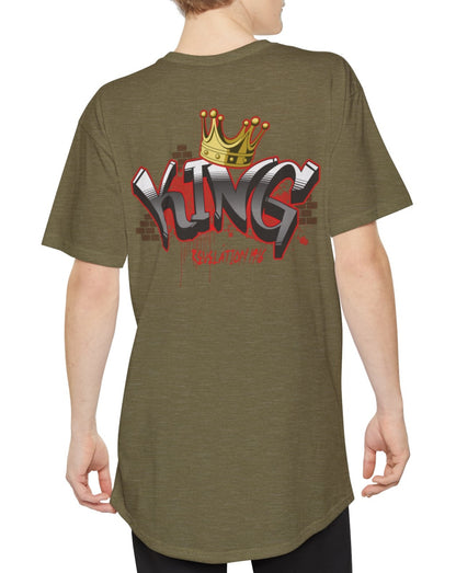 King of kings and Lord of lords Print on Back Unisex Long Body Urban Tee. Revelation 19:16