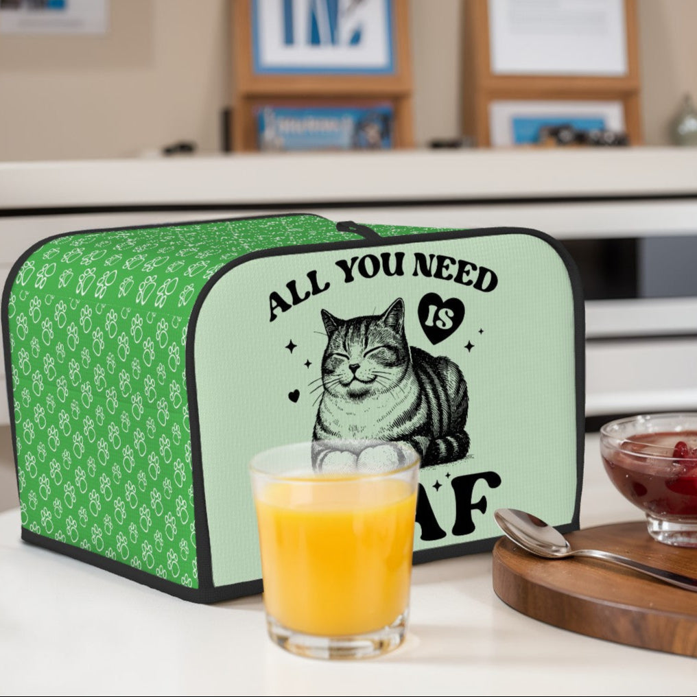 All You Need Is Loaf 4-Slice Toaster Cover – Durable, Protective, and For Cat Lovers