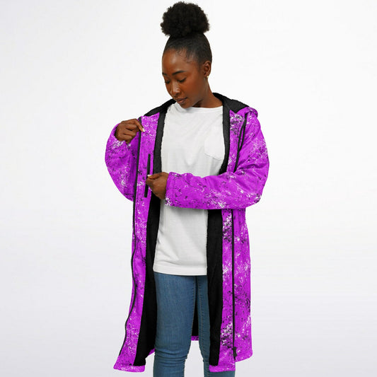 Grunge Zipper Cloak | Stylish, Warm, and Functional - Magenta