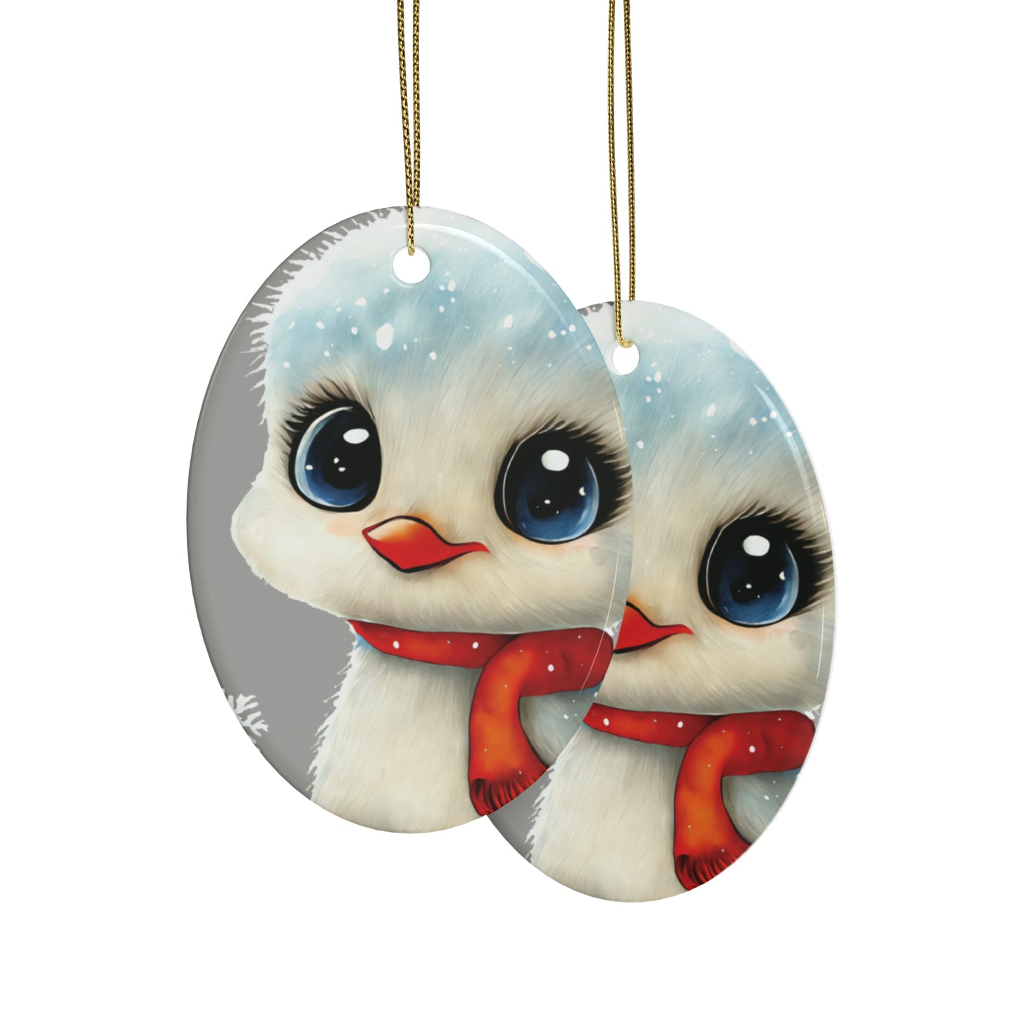 Woodland Creatures | Ceramic Christmas Ornaments (1pcs, 5pcs, 10pcs, 20pcs) - 10