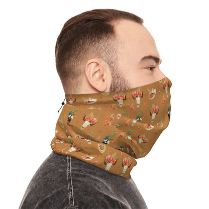 Western Bloom Neck Gaiter – Rustic Charm with Floral Flair