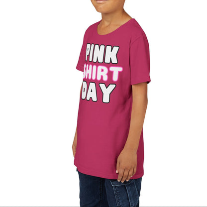 Pink Shirt Day - Youth Lightweight Short Sleeve Tee – Soft, Stylish, and Durable