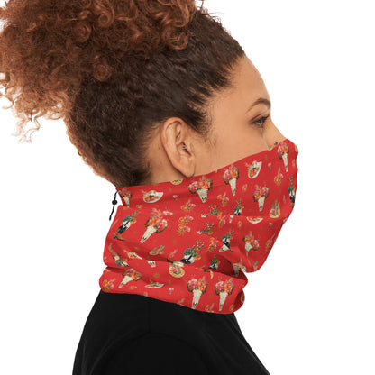 Western Bloom Neck Gaiter – Rustic Charm with Floral Flair