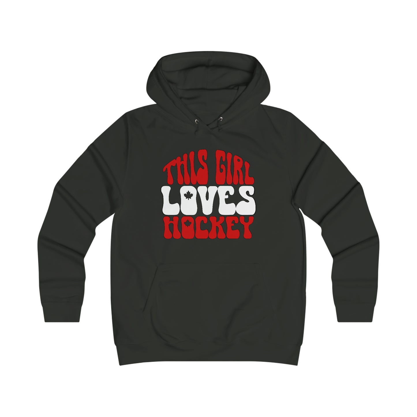 This Girl Loves Hockey - Women's College Hoodie - Women's Hockey For Girls