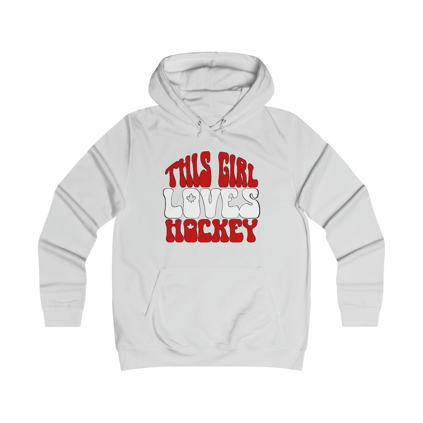 This Girl Loves Hockey - Women's College Hoodie - Women's Hockey For Girls