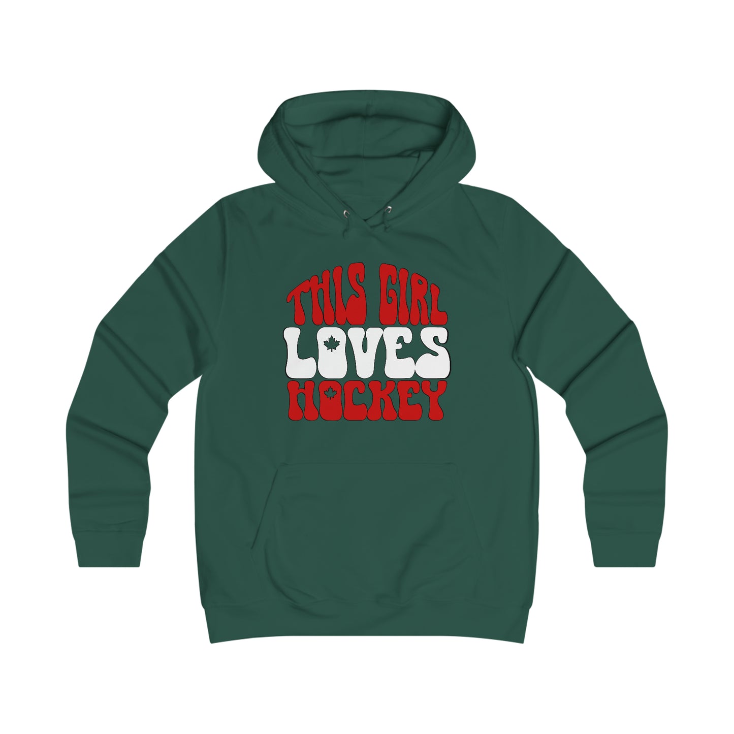 This Girl Loves Hockey - Women's College Hoodie - Women's Hockey For Girls