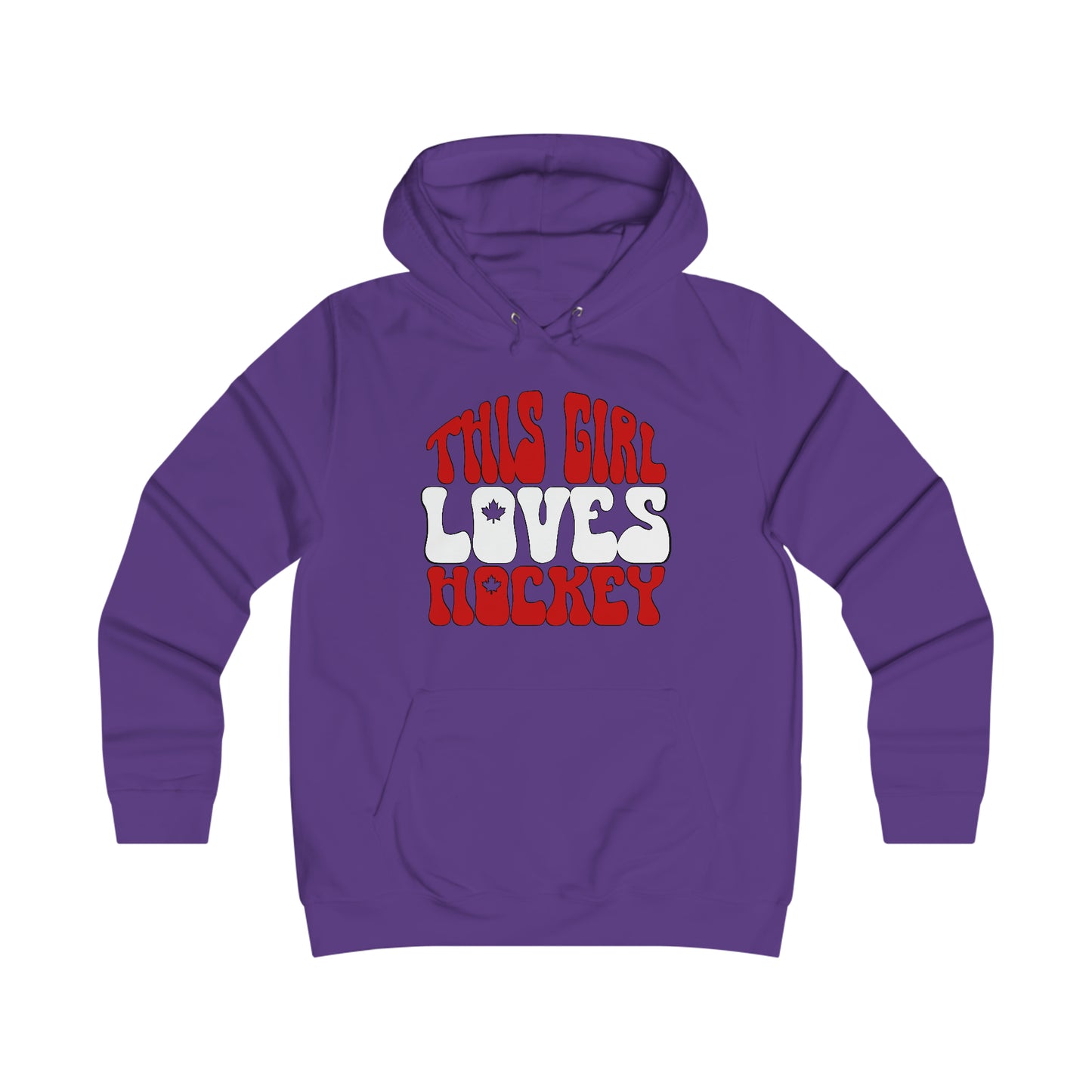 This Girl Loves Hockey - Women's College Hoodie - Women's Hockey For Girls