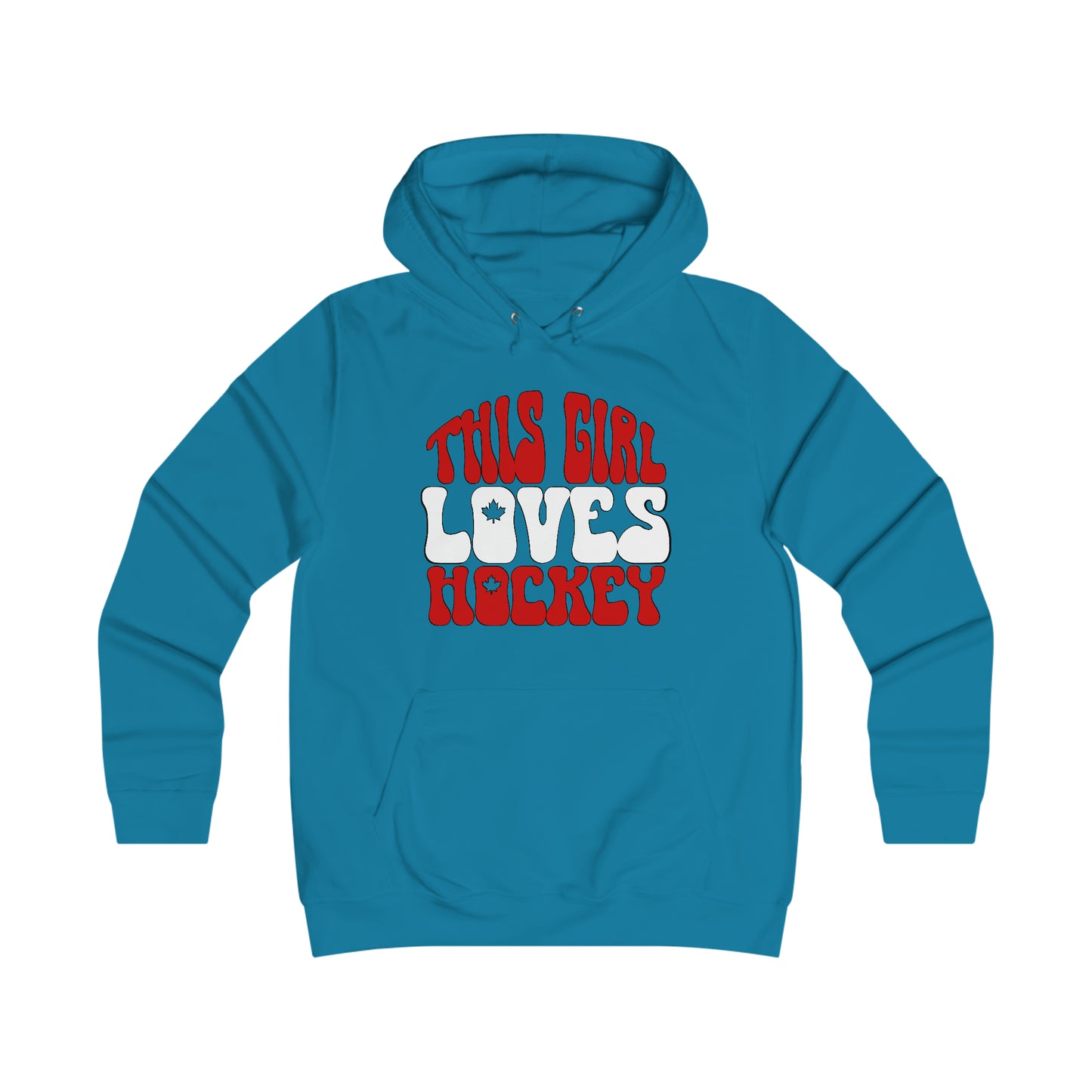 This Girl Loves Hockey - Women's College Hoodie - Women's Hockey For Girls