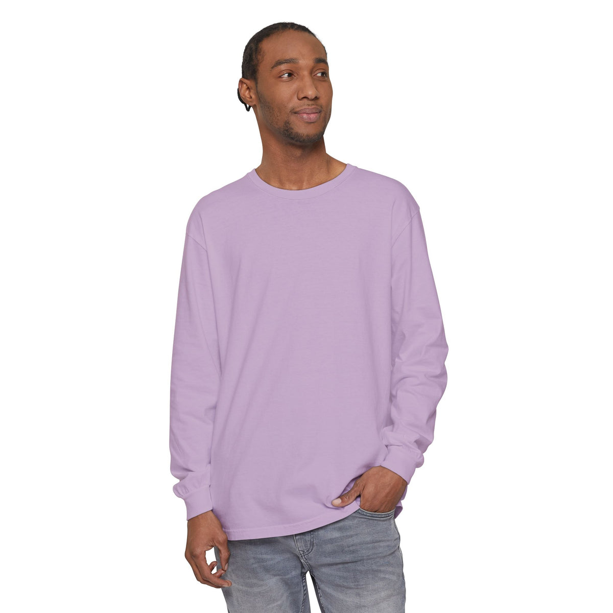 ADHD SQUAD | Unisex Garment-Dyed Long Sleeve Tee - Chaotic Thoughts That Are Constantly Fading Away