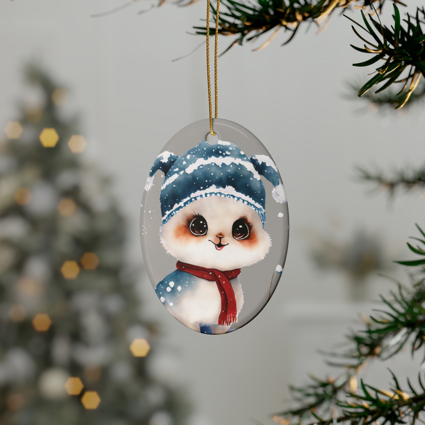 Woodland Creature | Ceramic Christmas Ornaments (1pcs, 5pcs, 10pcs, 20pcs) - 3