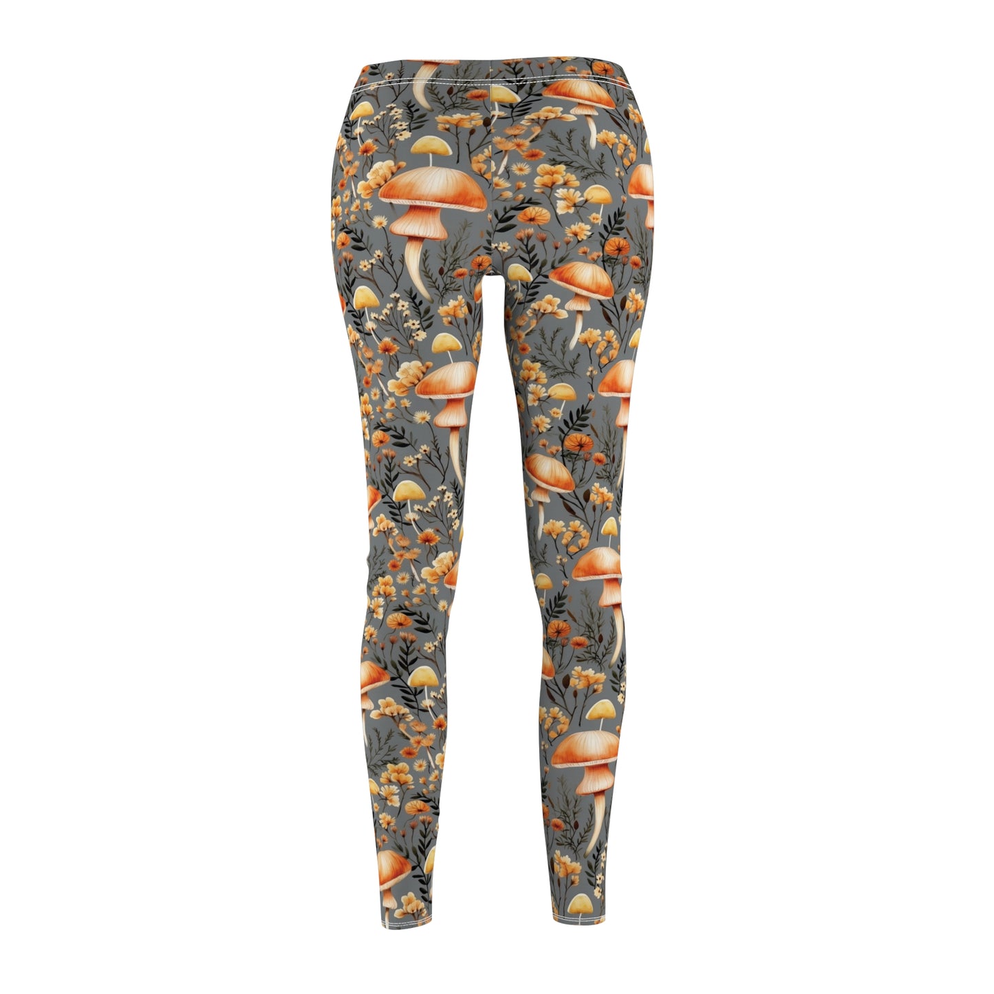 Fall Mushrooms - Women's Cut & Sew Casual Leggings