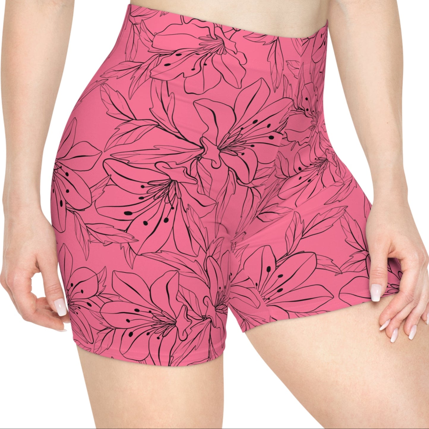 Spring Orchids Collection | Women’s Bike Shorts – Suede-Soft Style for All-Day Comfort