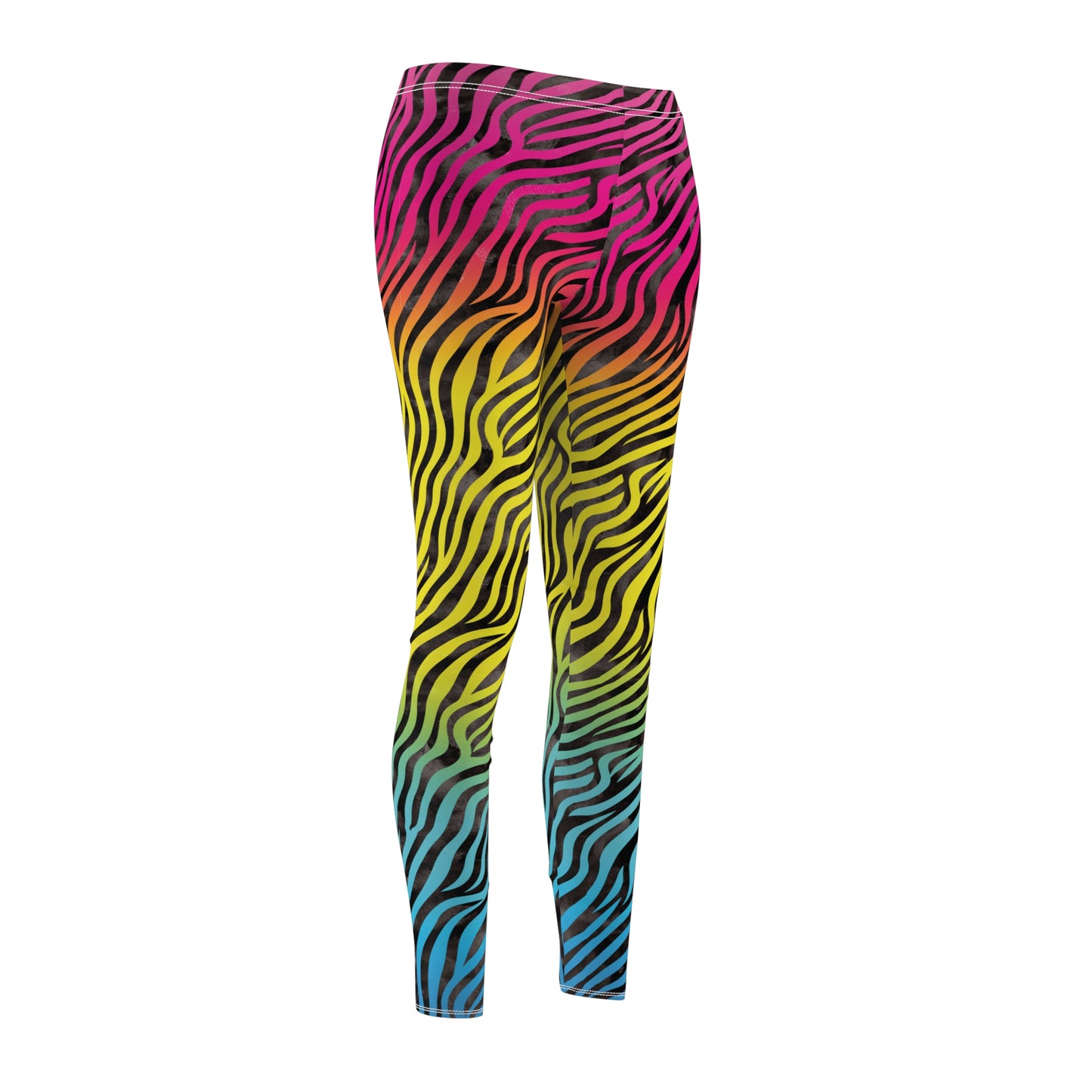 Zebra Print Neon Leggings