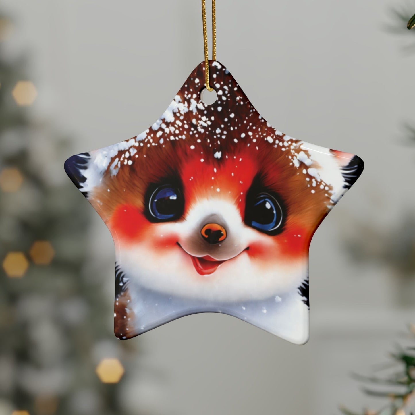 Woodland Creature | Ceramic Christmas Ornaments (1pcs, 5pcs, 10pcs, 20pcs) - 8