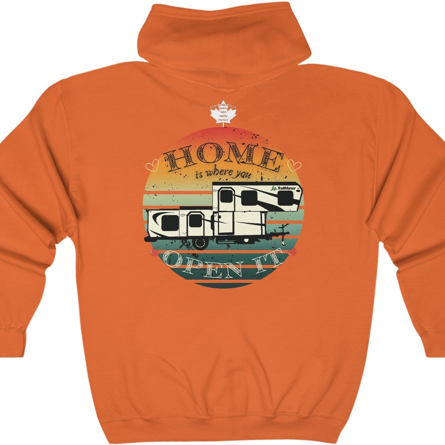 Home Is Where You Open It - TrailManor DRIVER - Unisex Heavy Blend™ Full Zip Hooded Sweatshirt - Zip-Up Hoodie