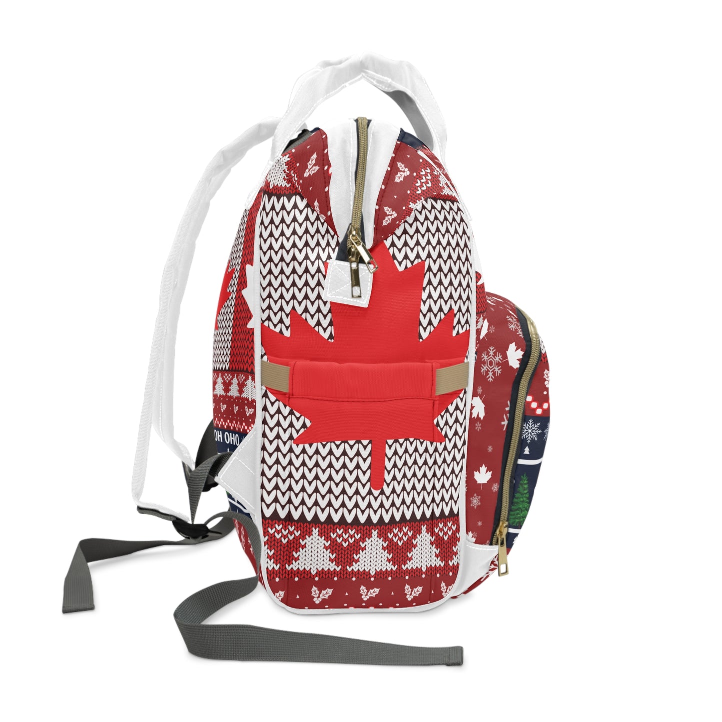 Canadian Winter Multifunctional Diaper Backpack - Ugly Sweater Bag