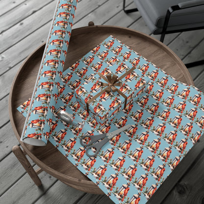 Cardinal Winter Blue - Wrapping Paper