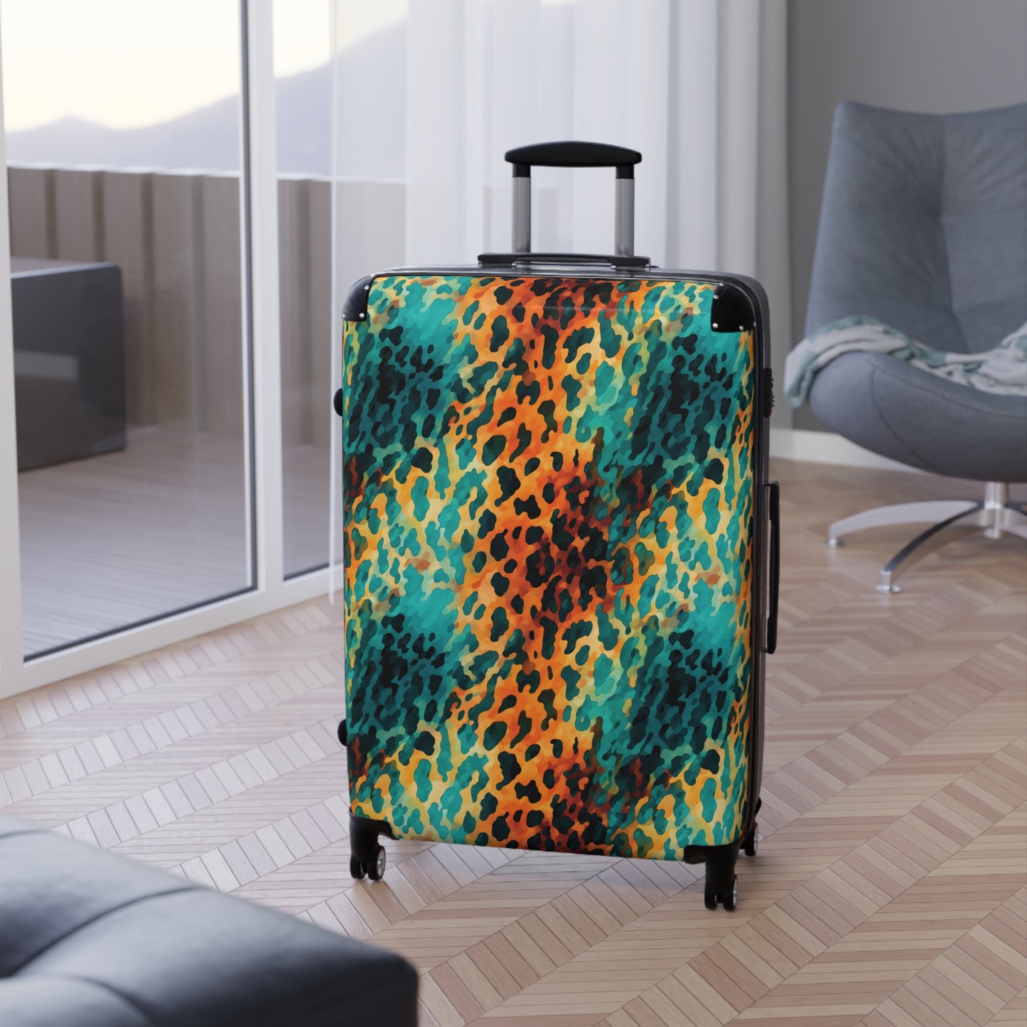 Animal Print Suitcases Available in 3 Sizes (Small, Medium, & Large)