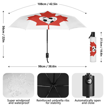 Canada Soccer - Fully Auto Open & Close Umbrella Printing Outside